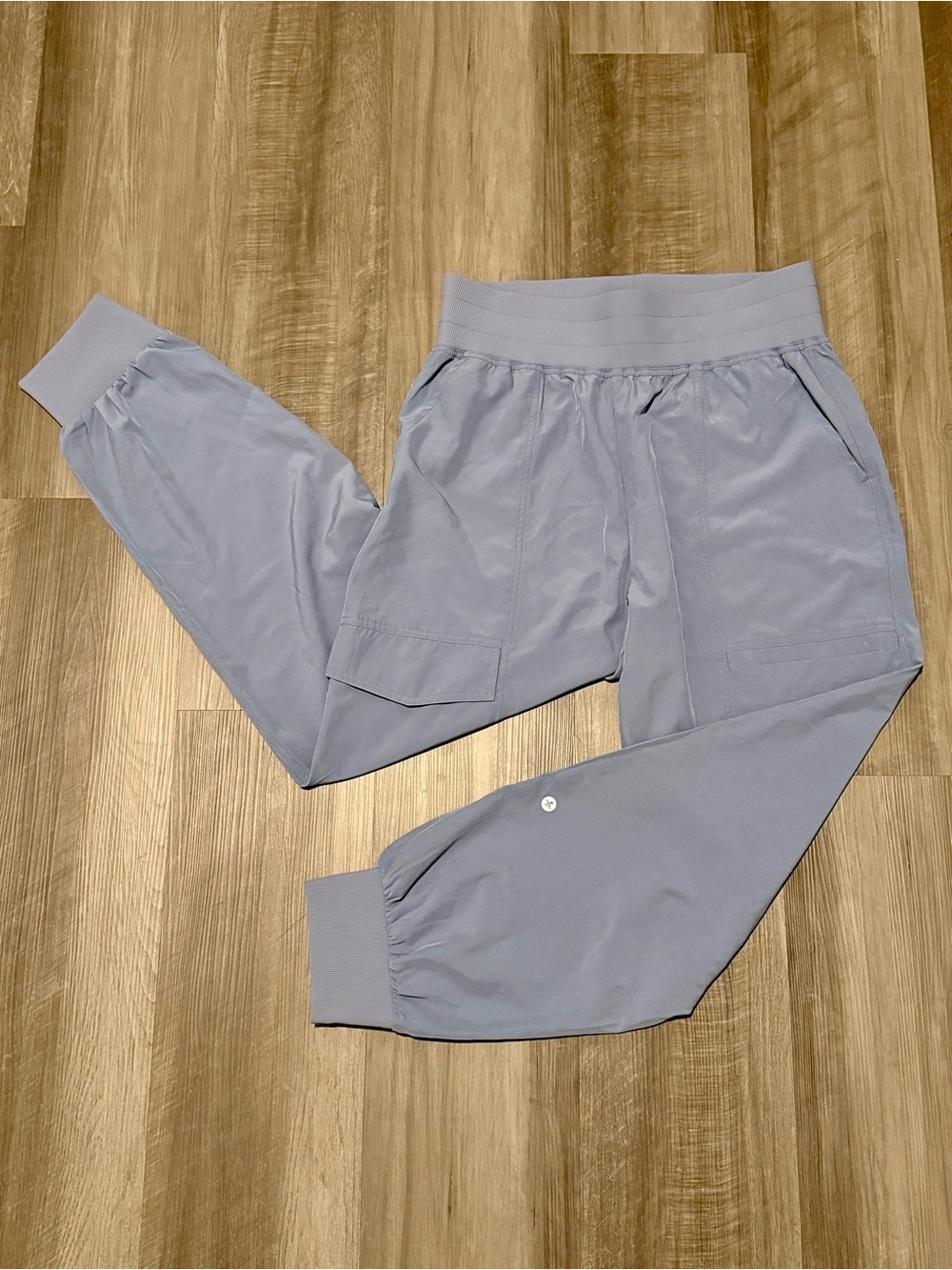 Halara Women’s Jogger Pants Medium Slate Blue Cargo Pocket Cuffed